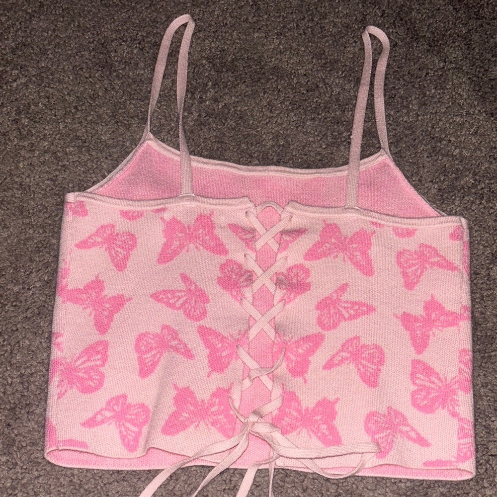 Butterfly crop top